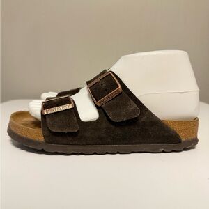 Birkenstock Arizona Suede Brown Leather Women’s EU 37 US 6-6.5 Medium/Narrow